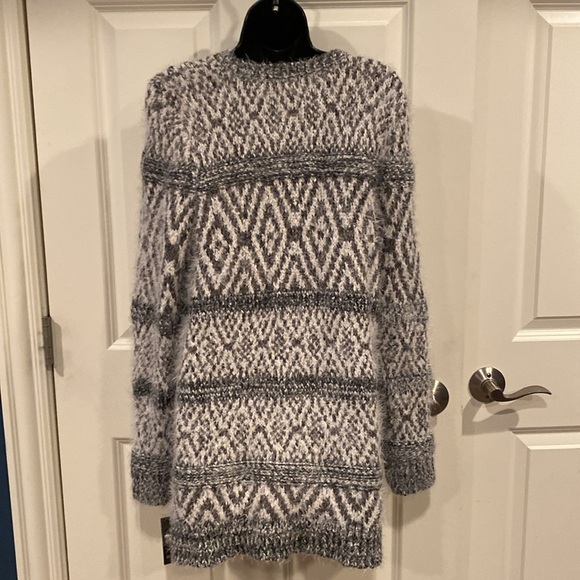 Petite XL Style & Co gray, white and sparkles fuzzy sweater - NWT - Picture 2 of 4